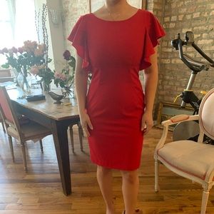 Calvin Klein Red Dress Size 6